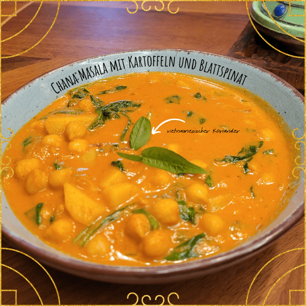 Channa Masala mit Kartoffeln